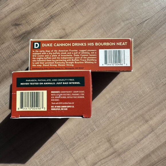 Duke Cannon Big American Bourbon Soap Oak Barrel Scent 10 Oz Buffalo Trace - Picture 3 of 4